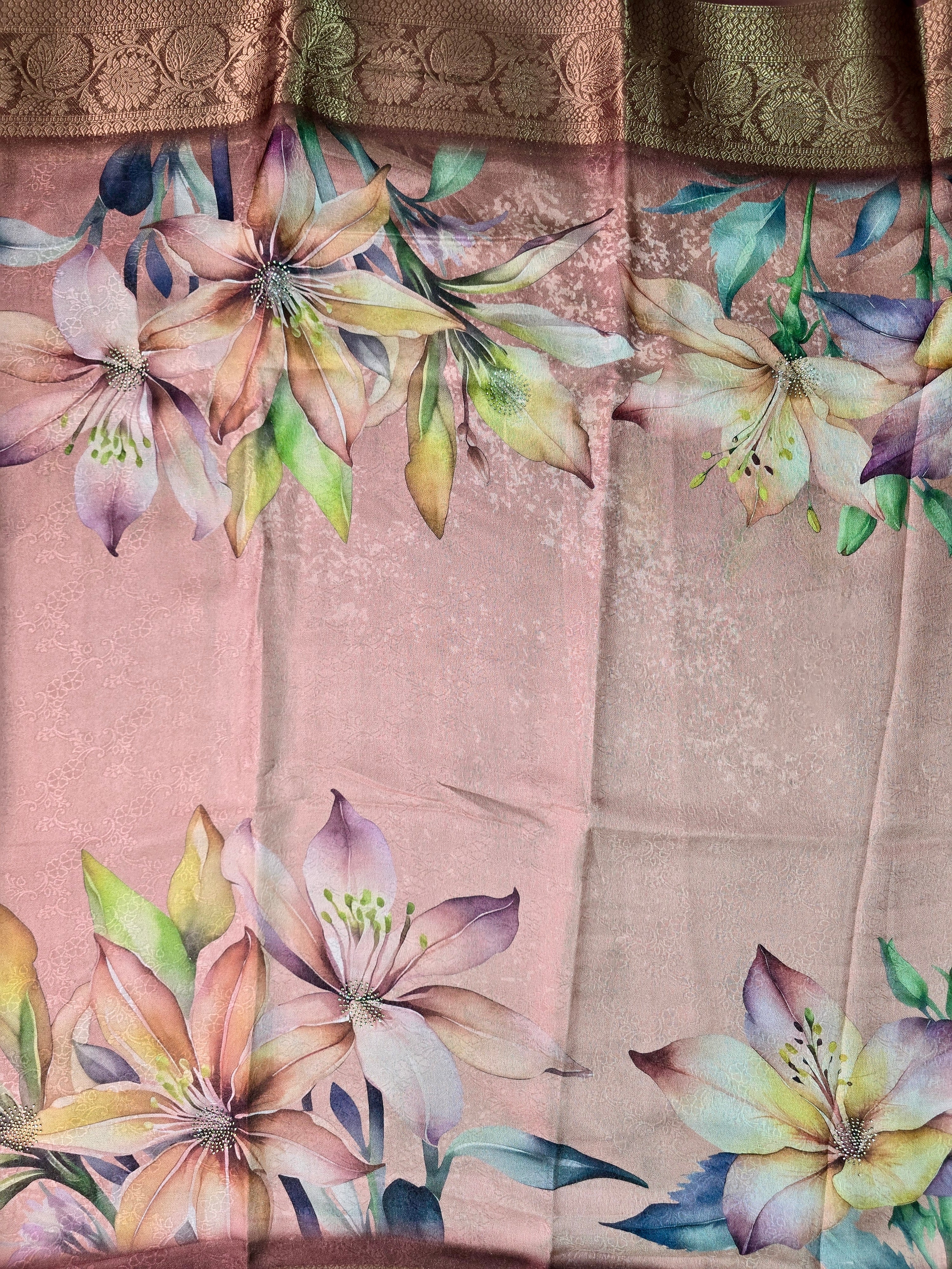 Fancy Kala Silk Print Saree