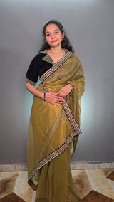 Soft Tissue Net Saree
