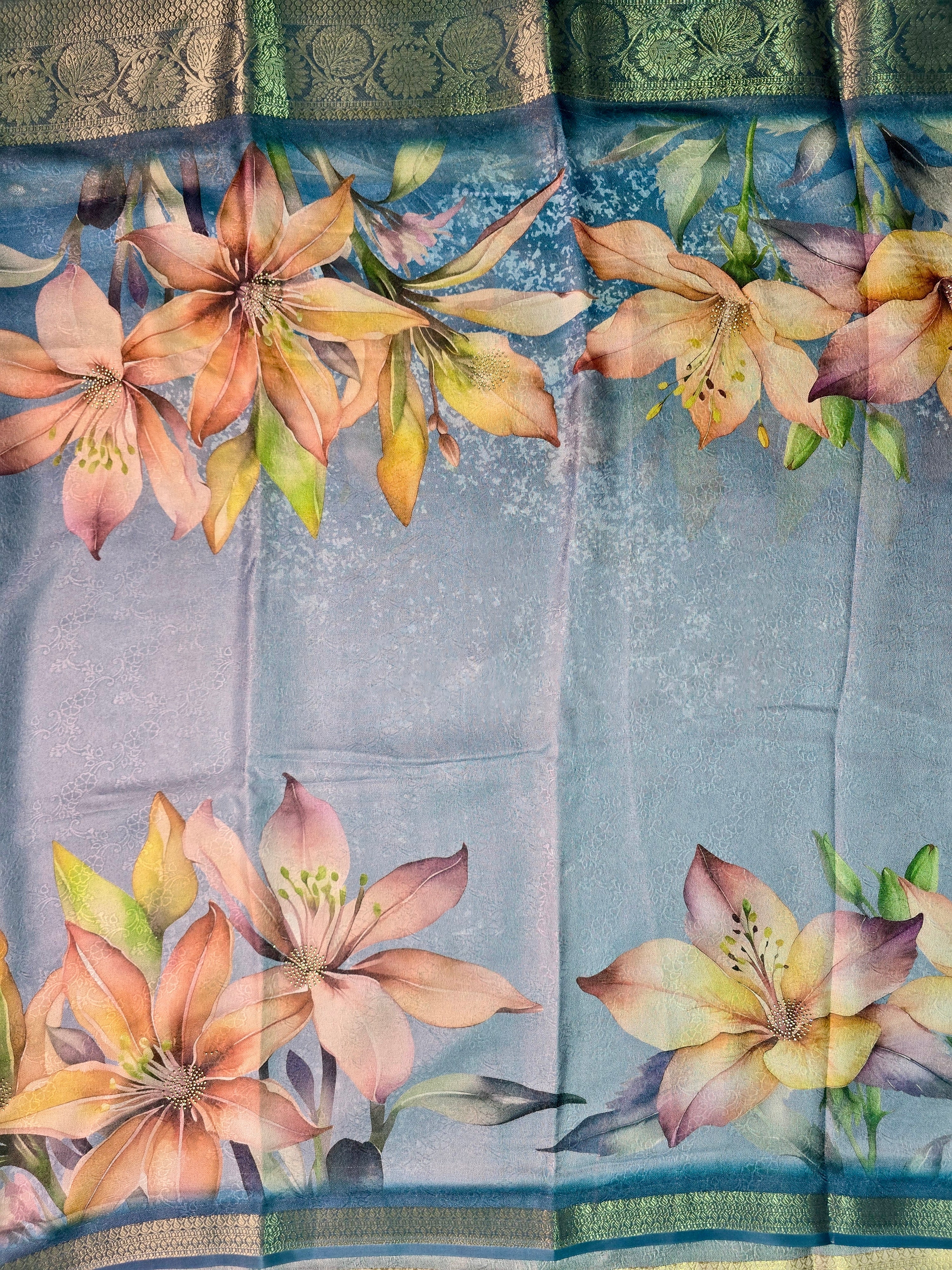 Fancy Kala Silk Print Saree