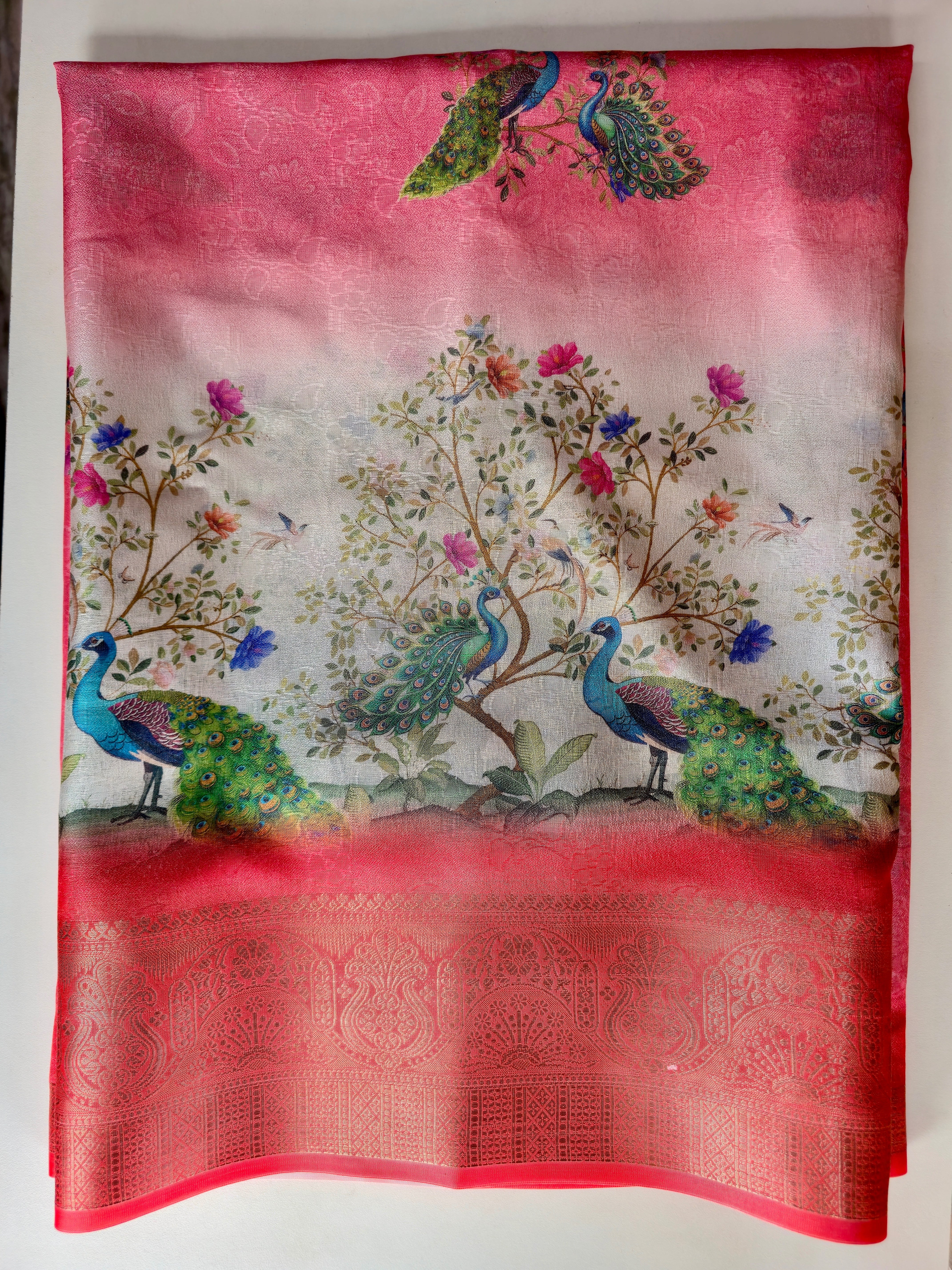 Soft Tussar Print Saree