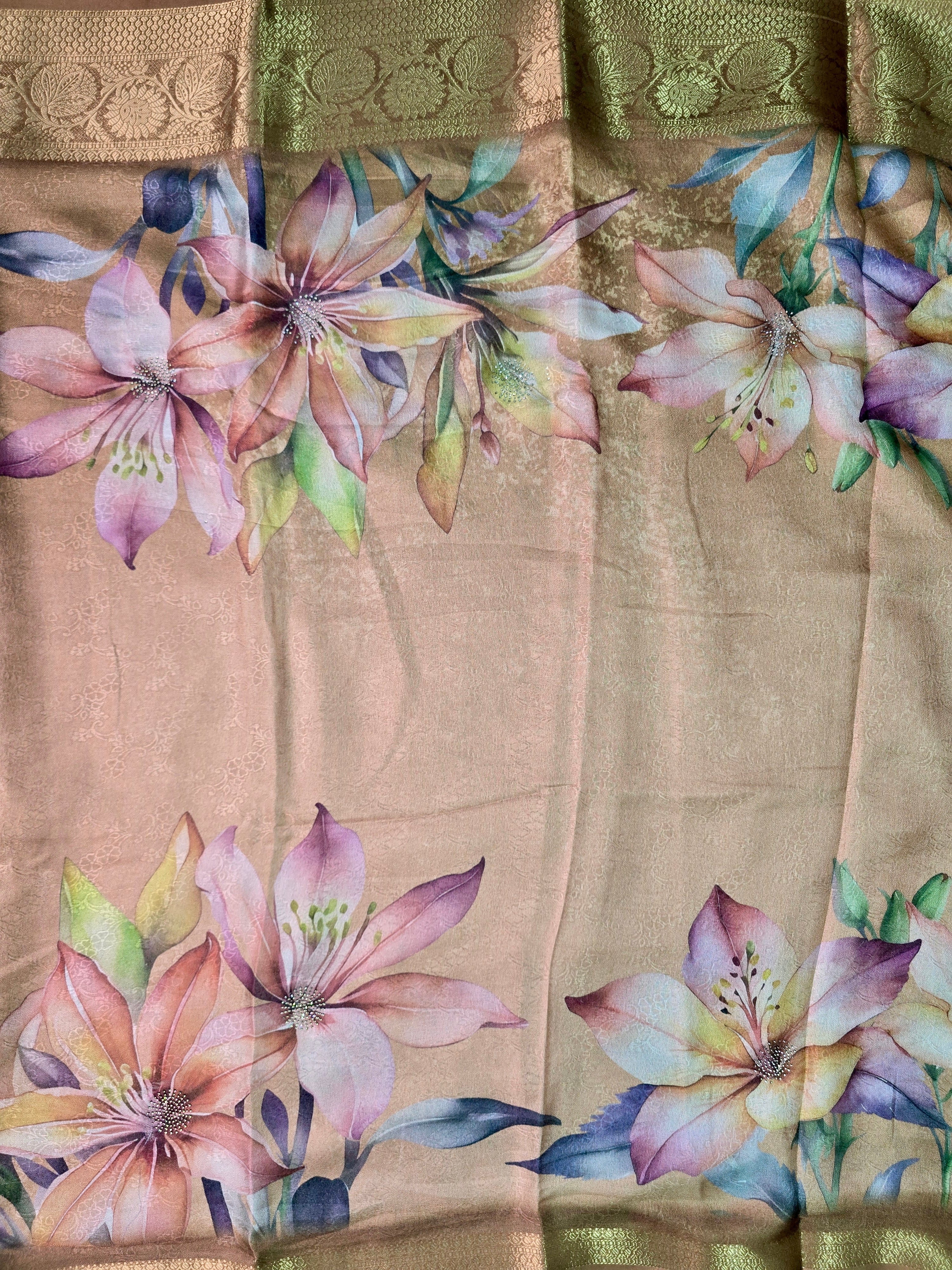 Fancy Kala Silk Print Saree