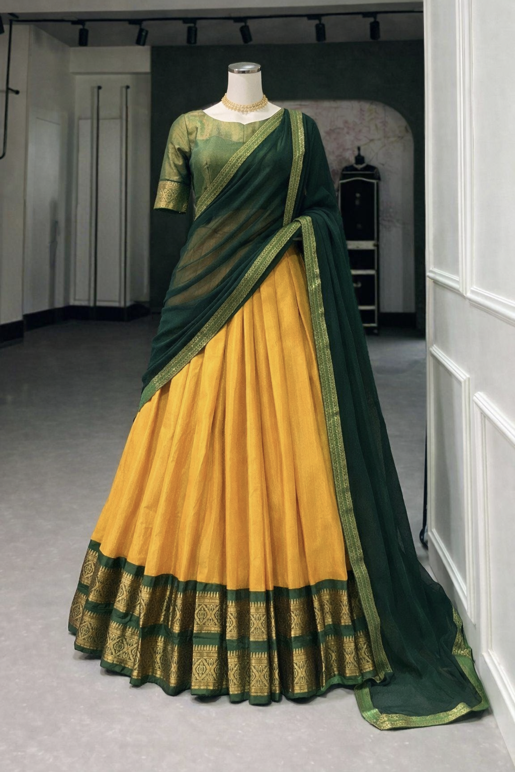 Kanchi Pattu Half Saree