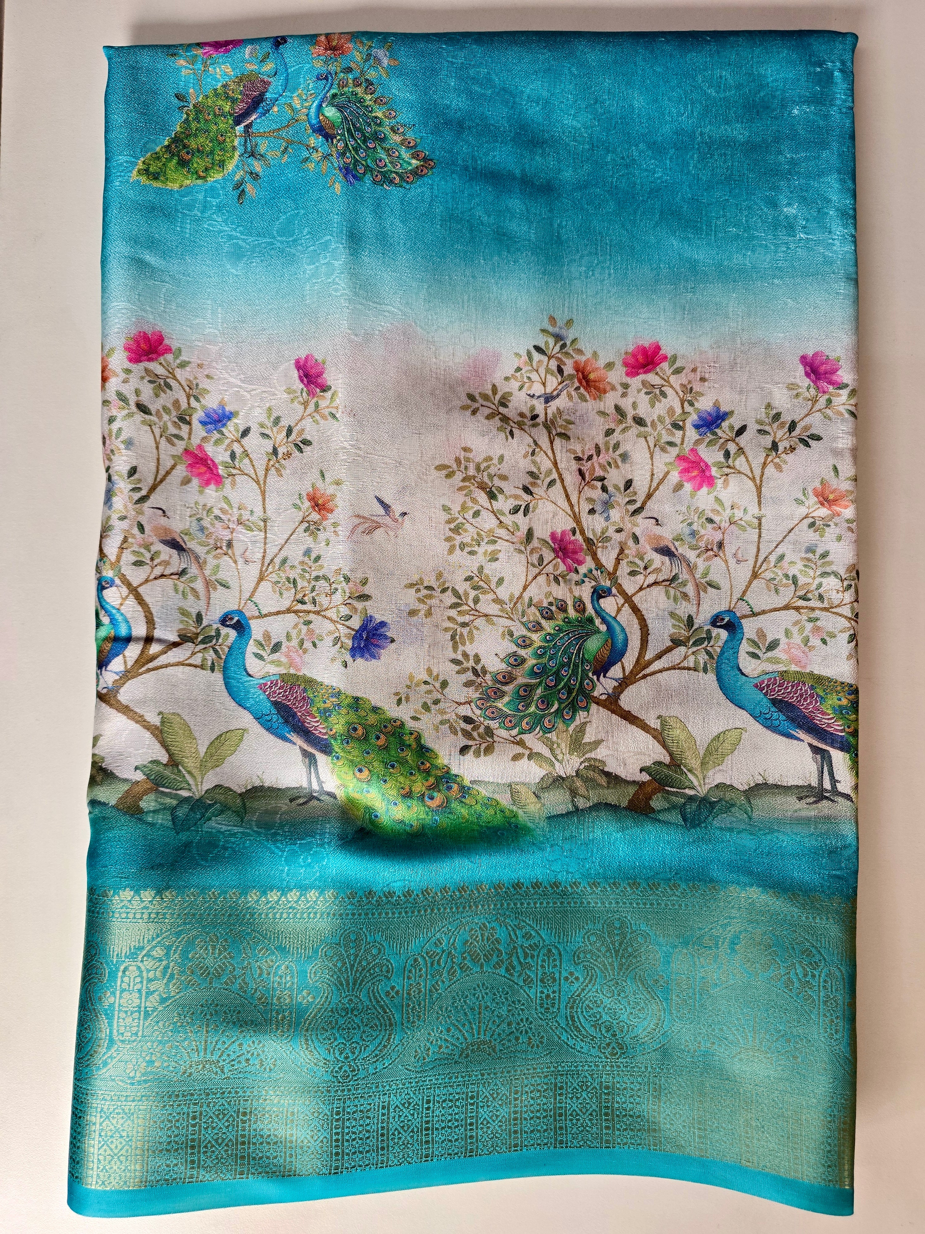 Soft Tussar Print Saree