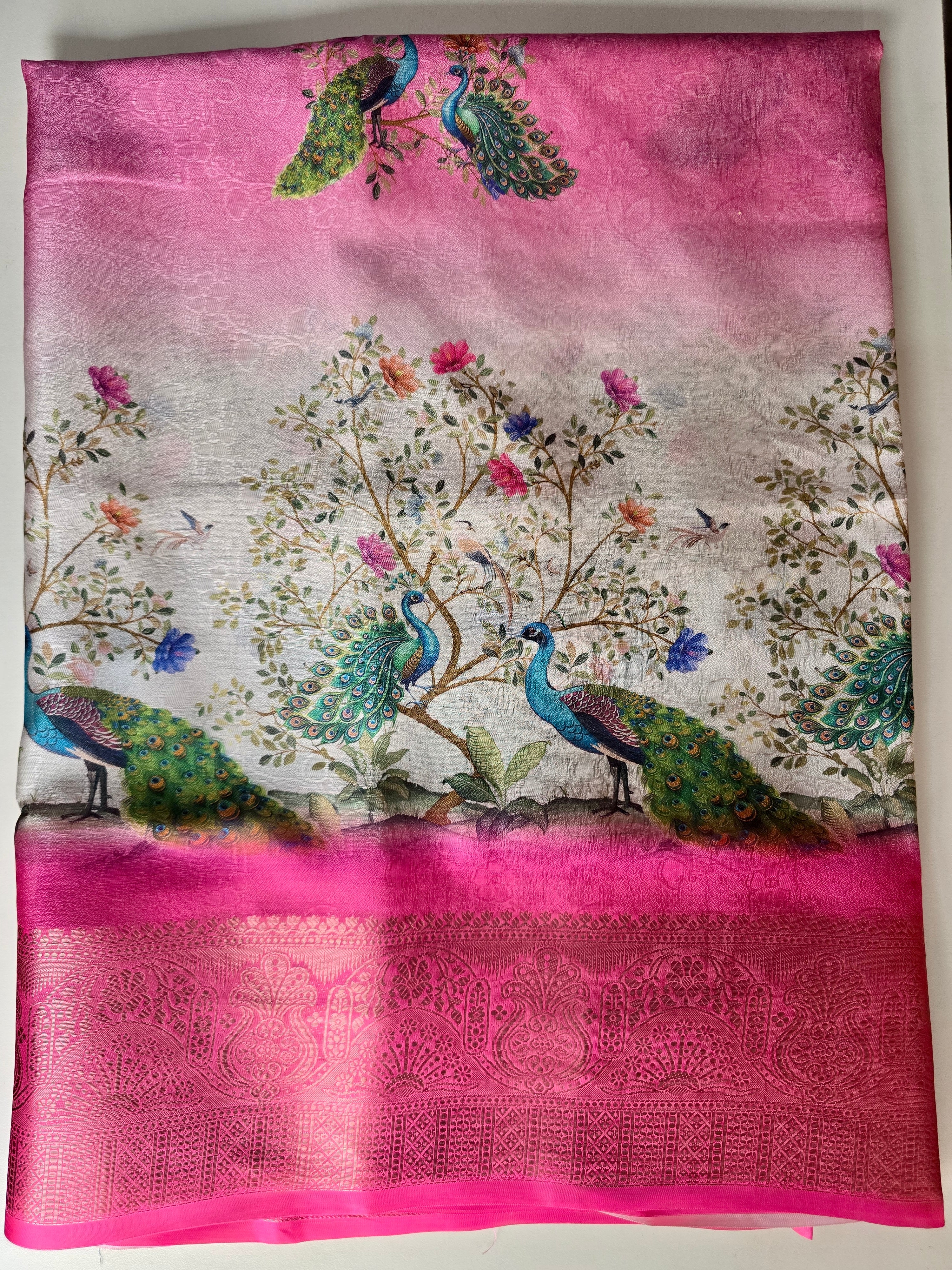 Soft Tussar Print Saree