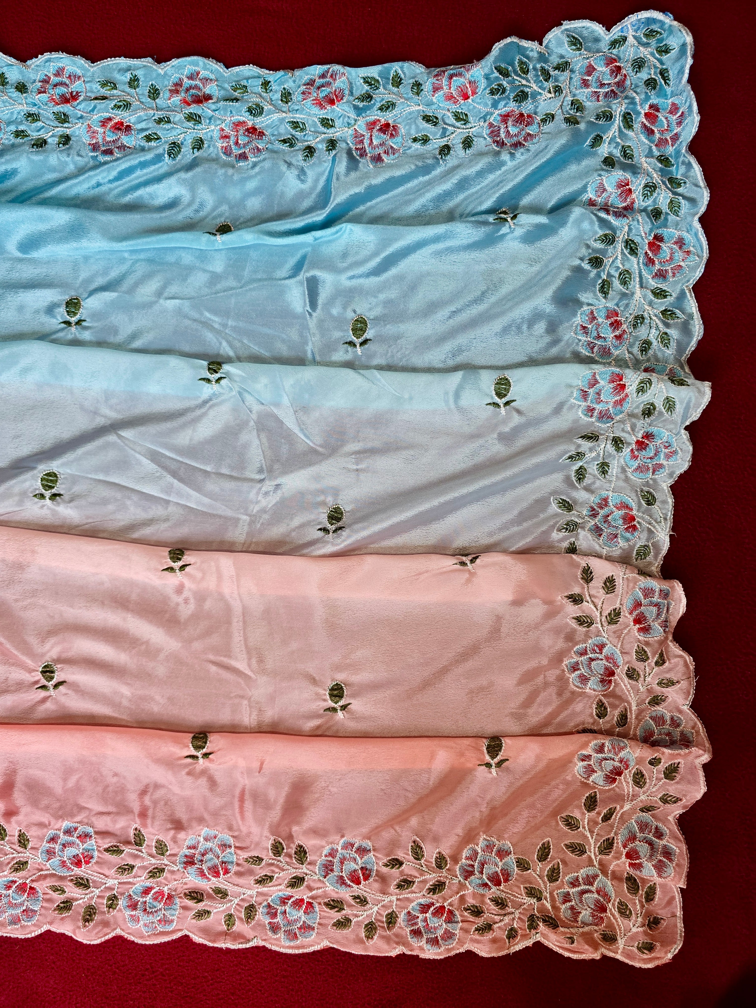 Chinnon Embroidery Saree