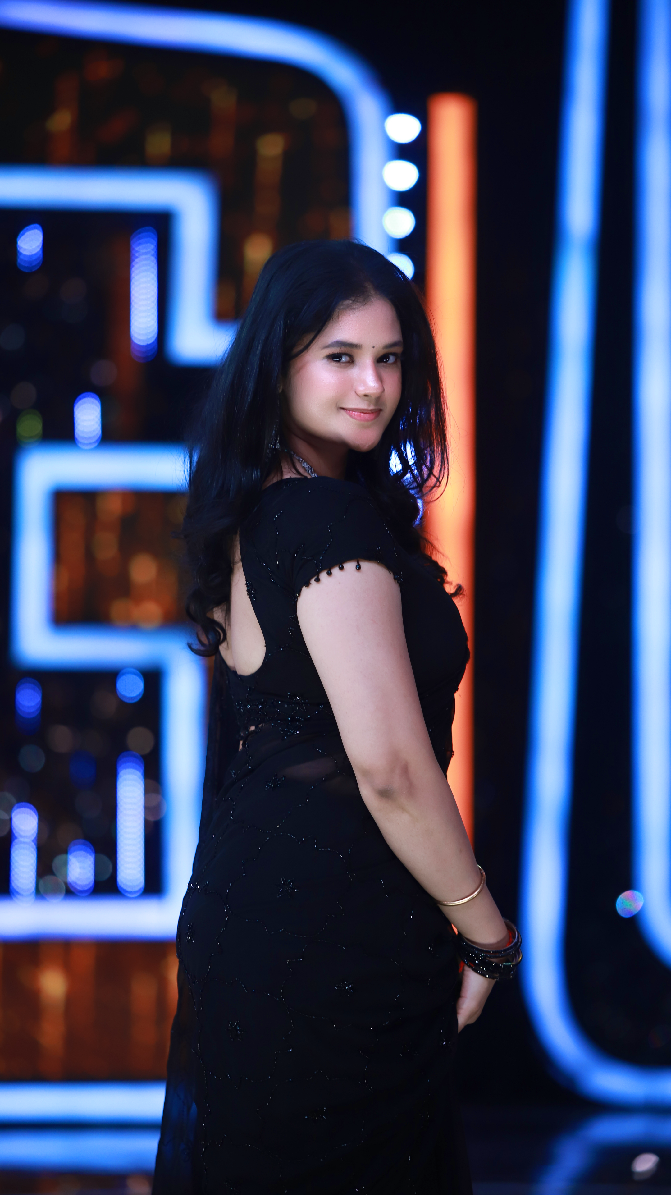 Georgette handwork saree