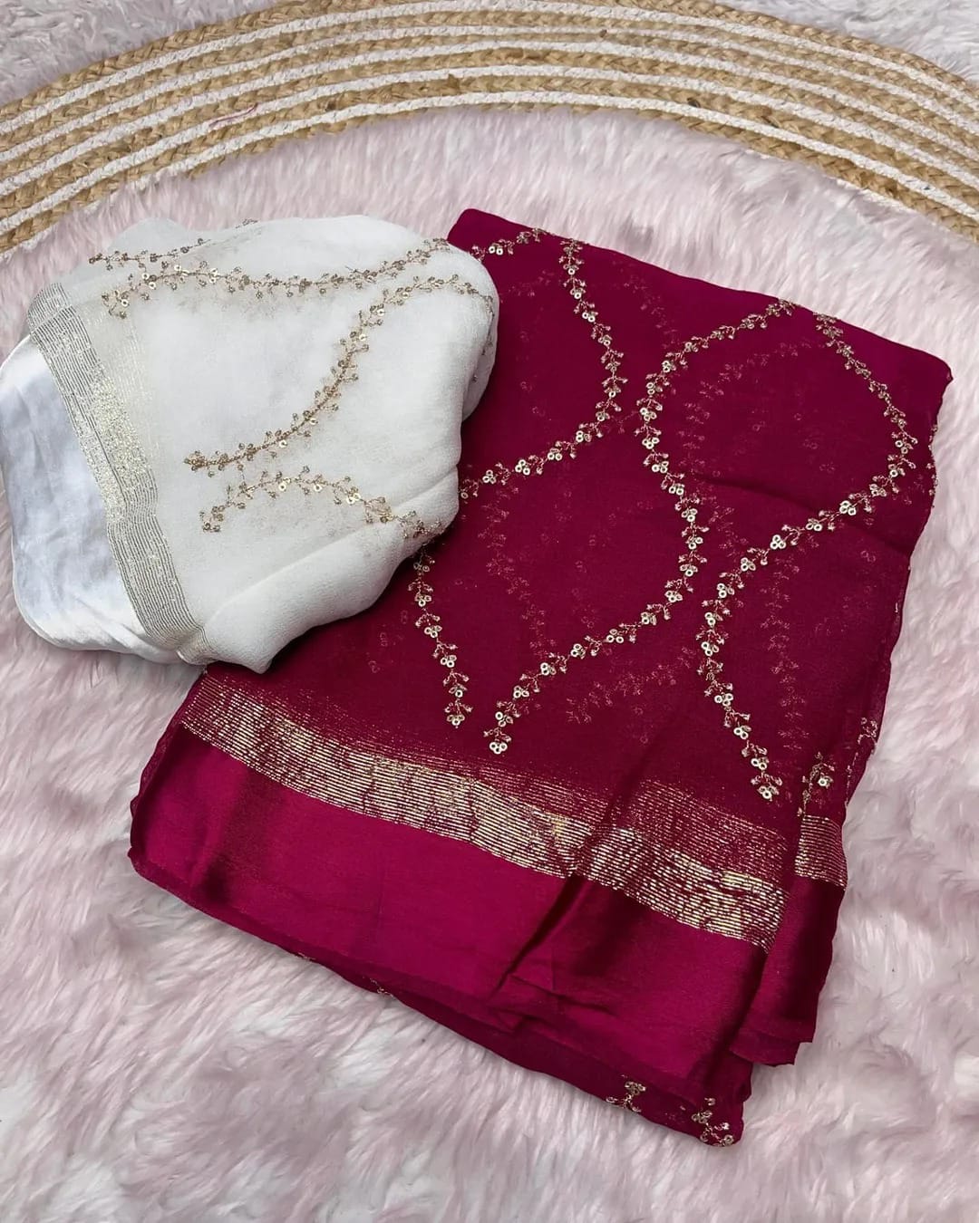 Viscose zigzag pattern