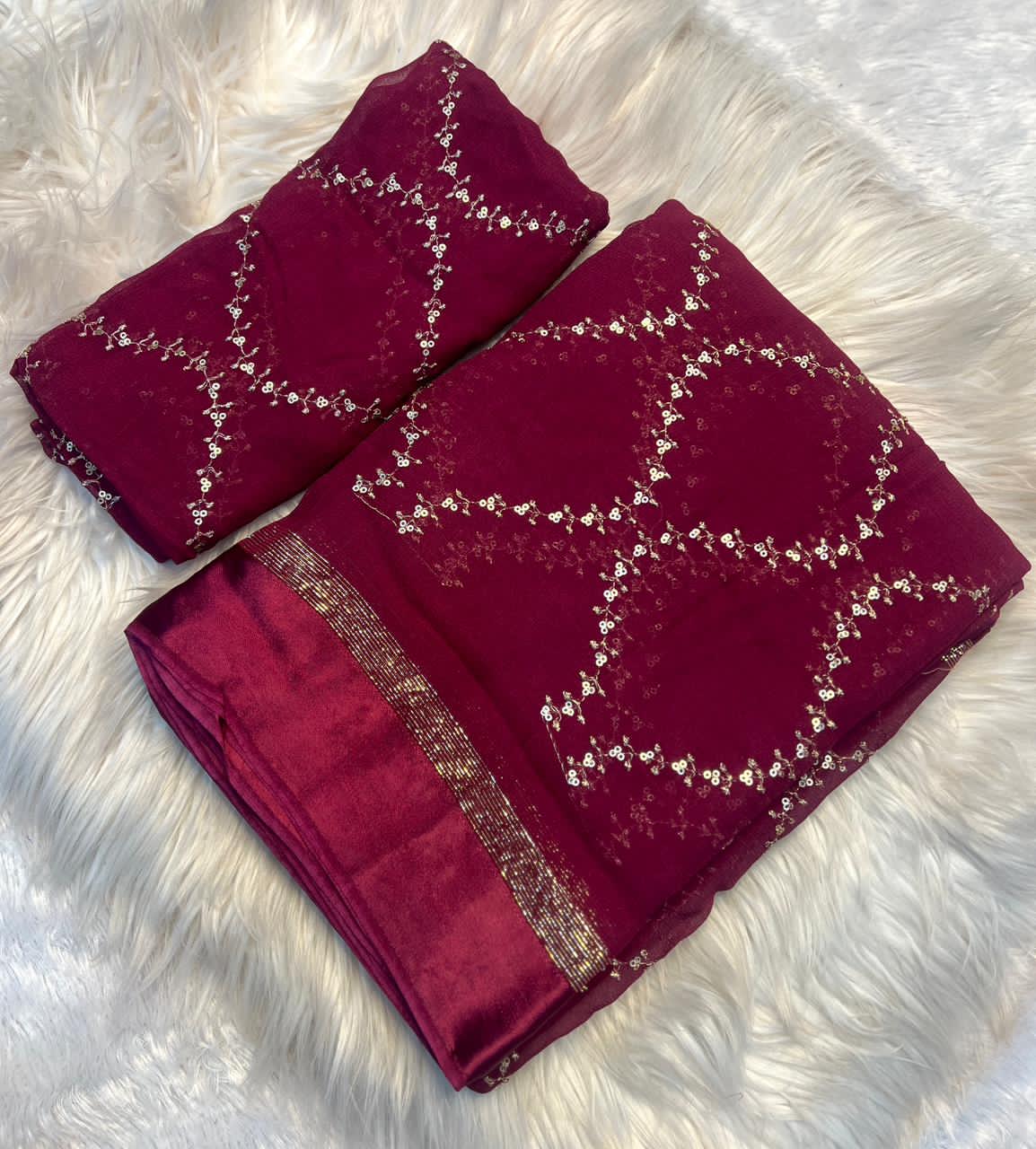 Viscose zigzag pattern