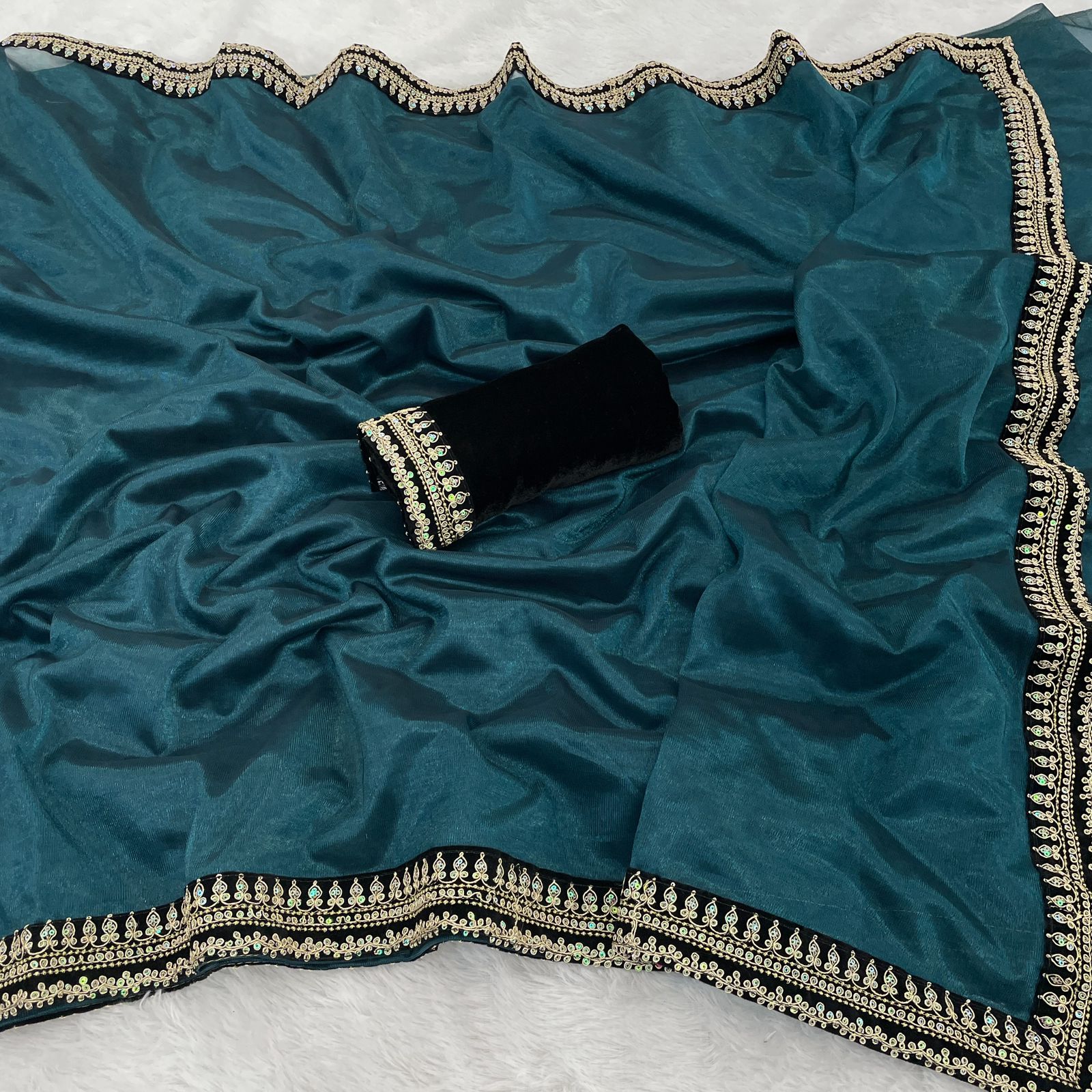 Soft Tissue Net Saree