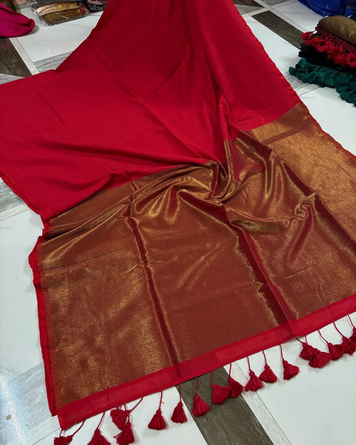 Nayanthara Inspired Khadi Saree