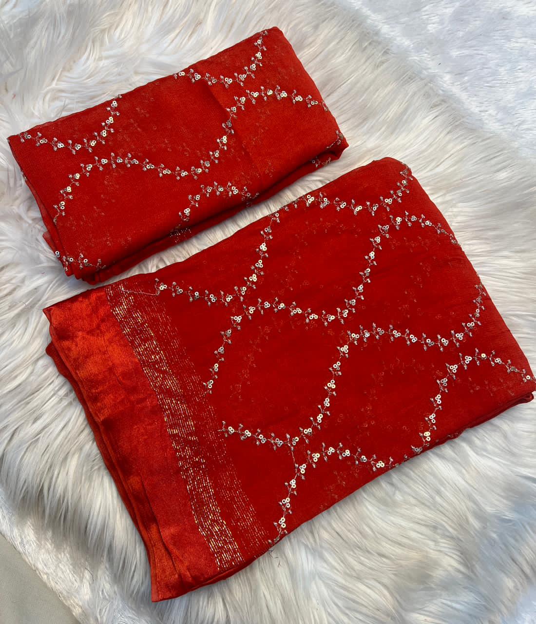 Viscose zigzag pattern