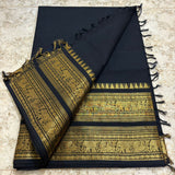 Chettinadu Pure Cotton kanchi zari Saree