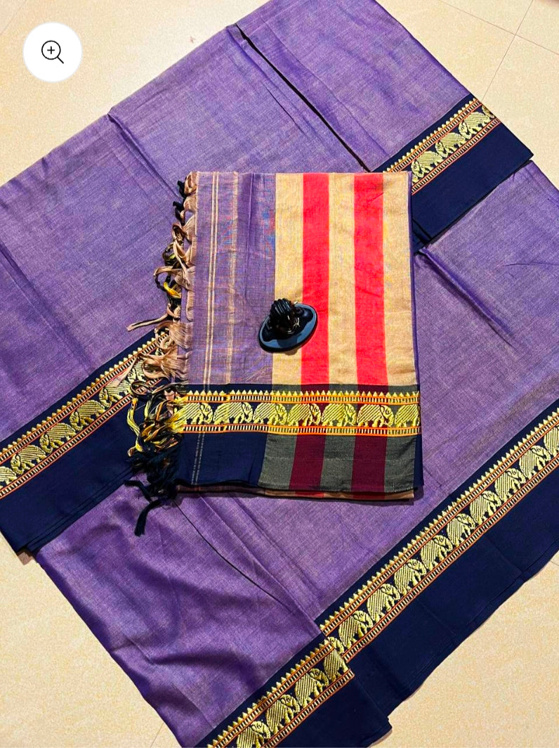 Narayanpeta Elephant Big boarder dress material