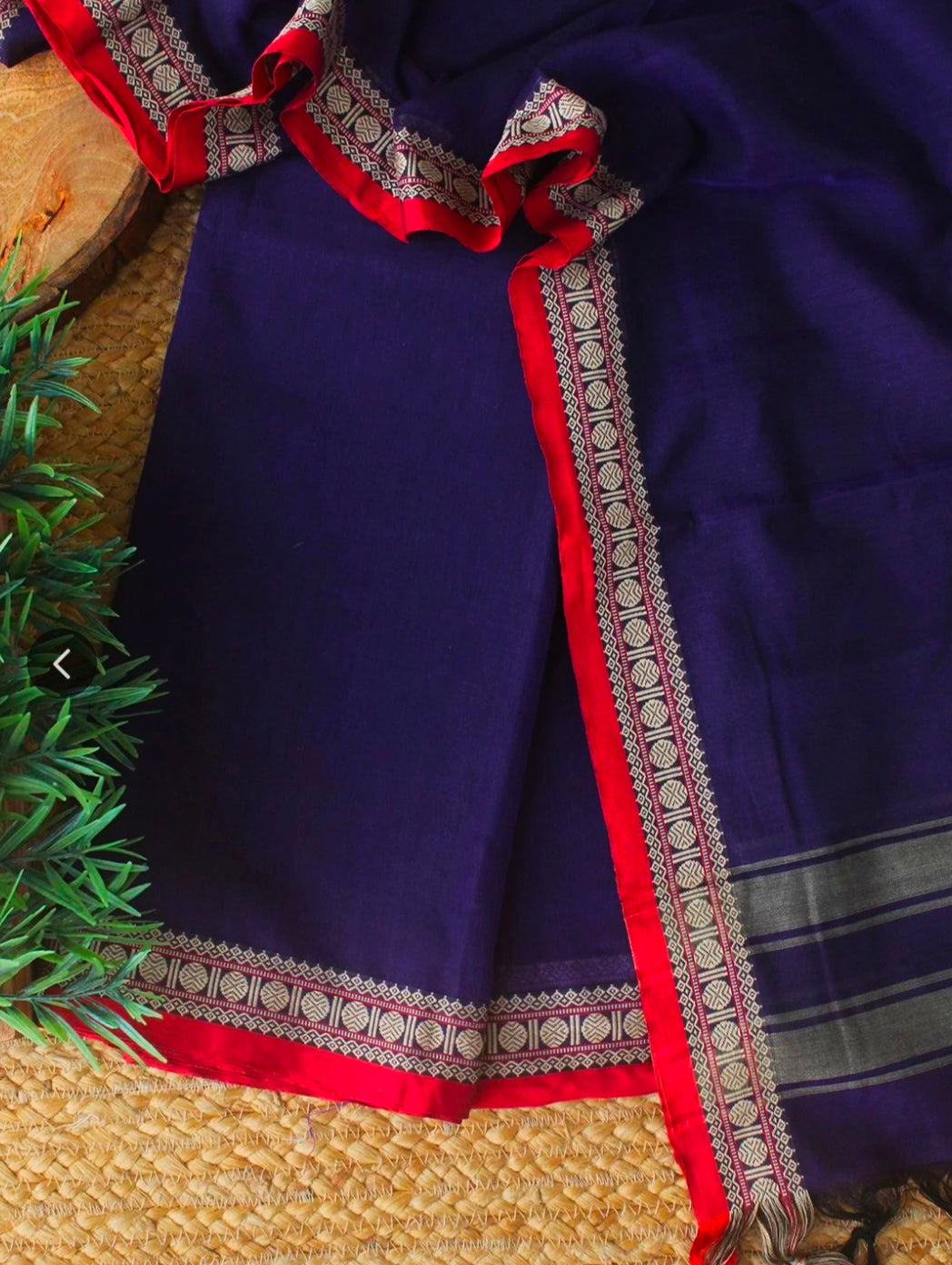 Narayanpeta Handloom Rudraksha boarder Dress material