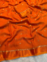 Jute silk viscose buttis saree