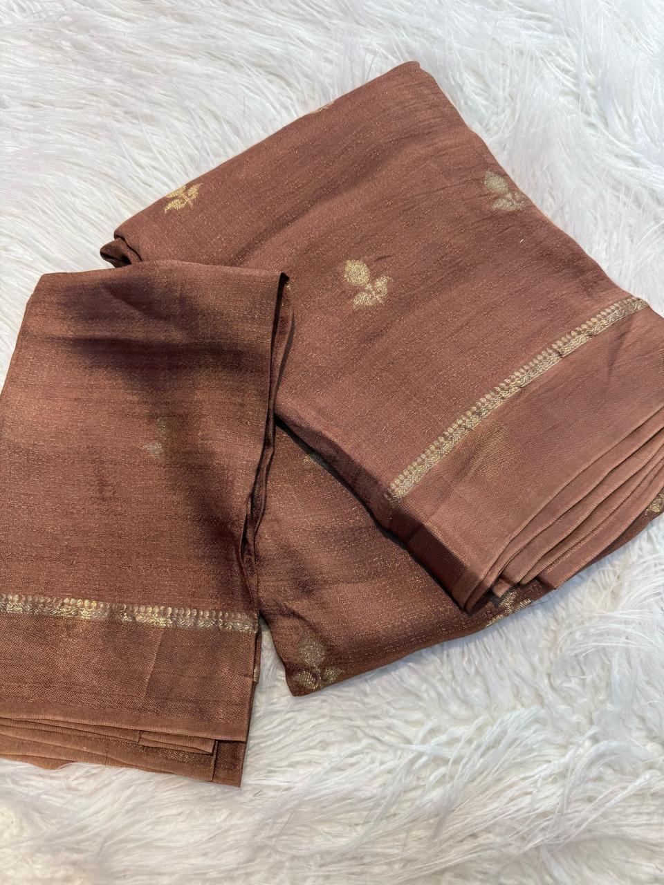 Viscose khadi silk saree