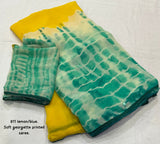 Pure butter georgette saree