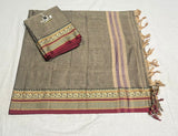 Narayanpeta Big Peacock boarder Dress material
