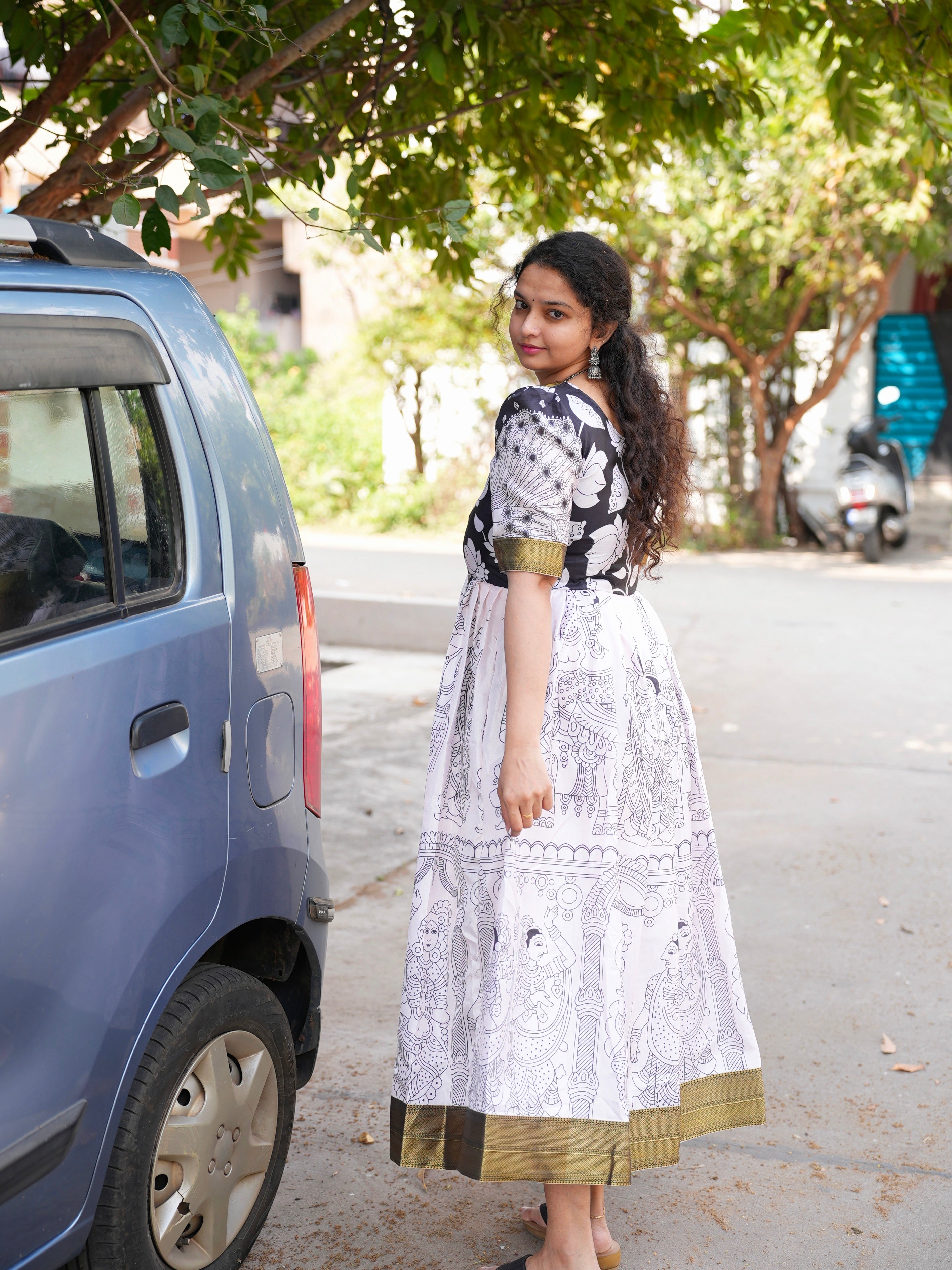 Soft Kalamkari Dola frock