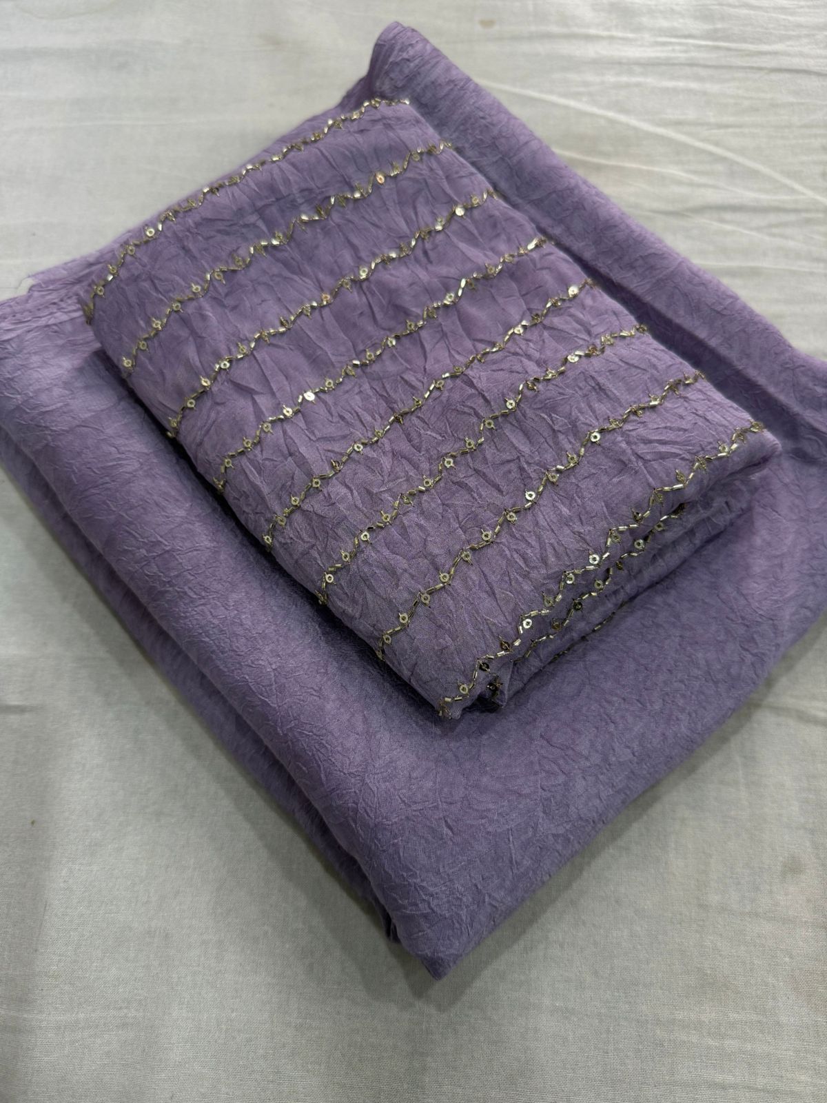 Rangoli crush with katli hand work