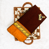 Narayanpeta Mercerised Cotton elephant gap boarder