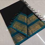 Chettinadu Pure Cotton kanchi zari Saree