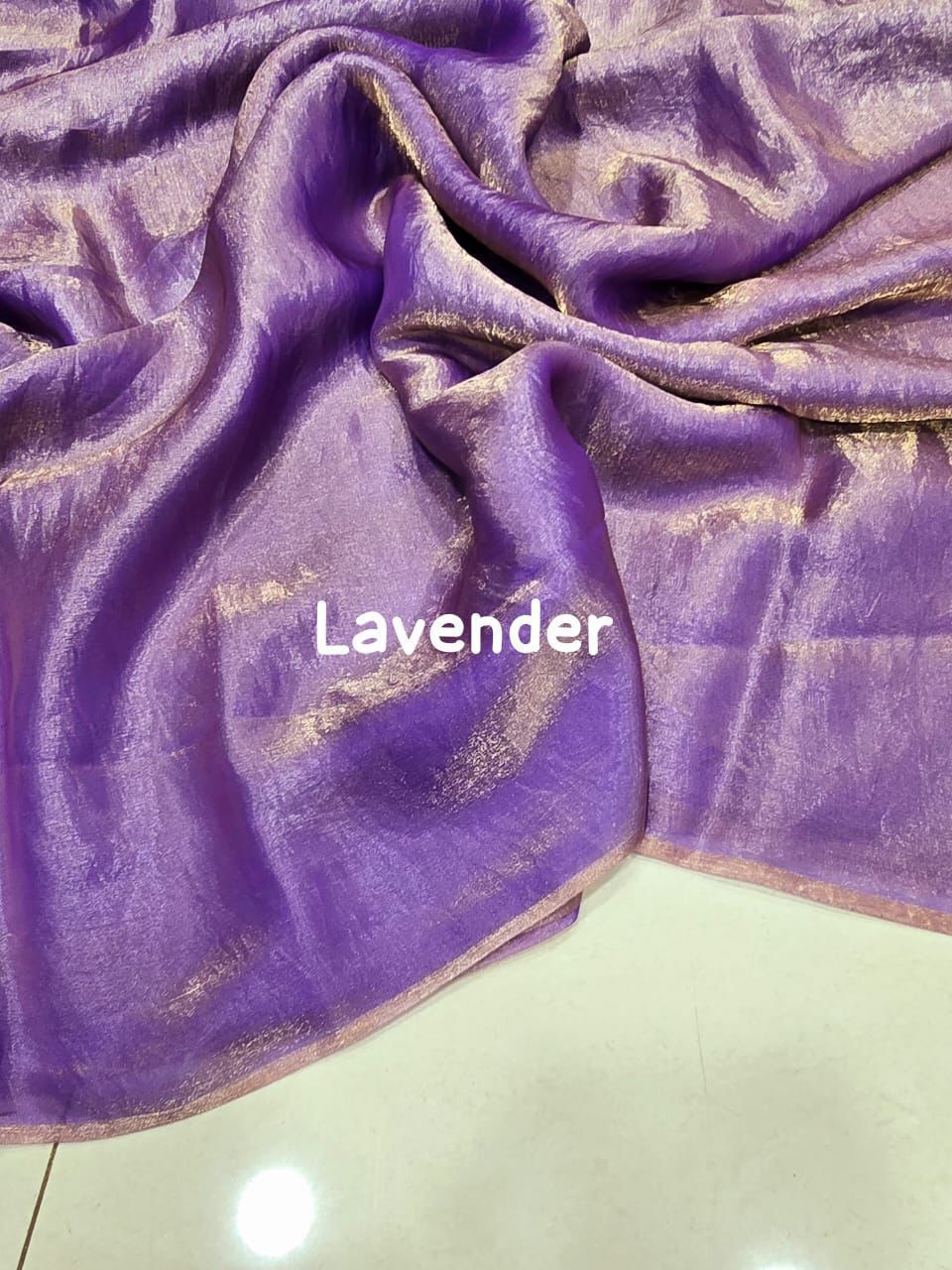 Plain Space silk dual tone saree