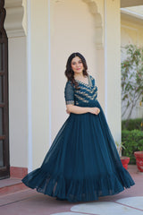 Party wear designer long frock