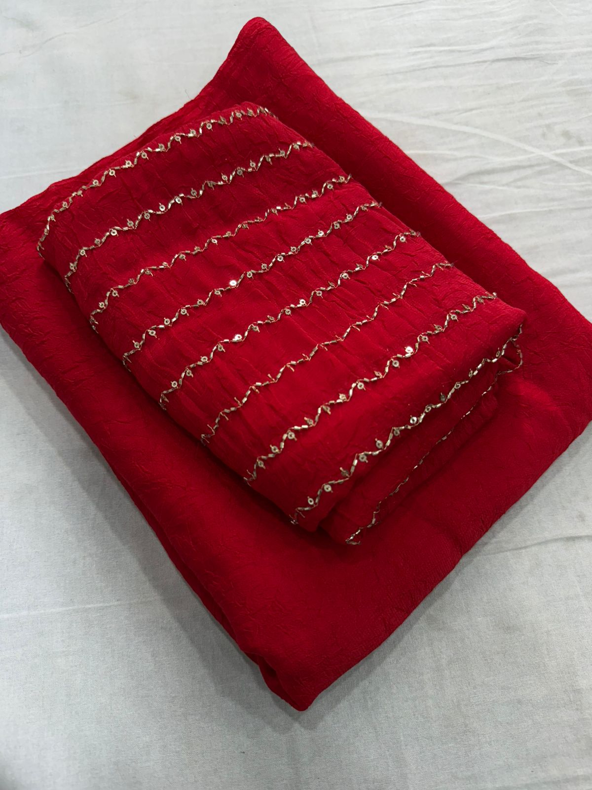 Rangoli crush with katli hand work