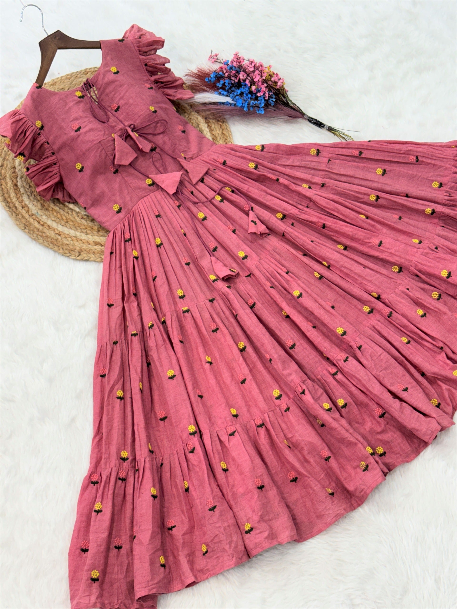 Pure cotton maxi dress