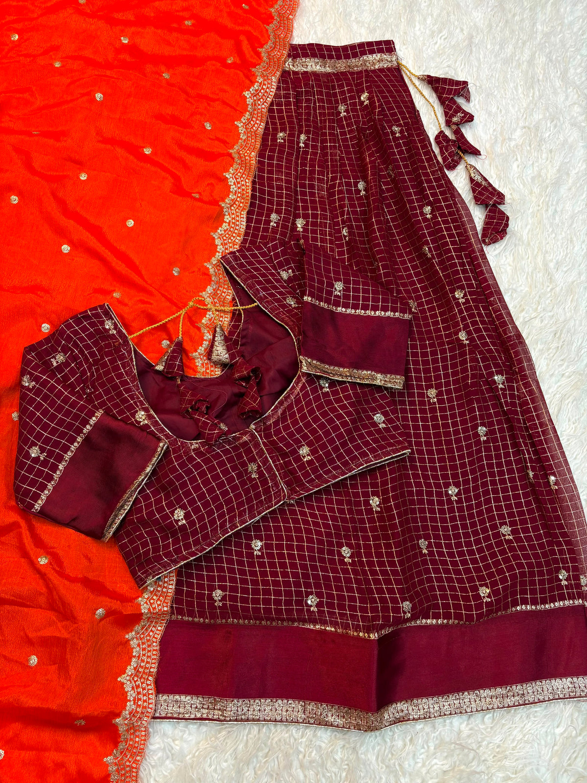 Surabhi fully stitched lehanga choli/ halfsaree
