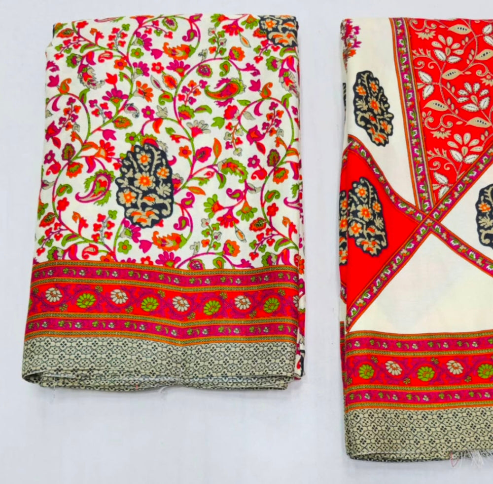 Original Pashmeena saree with Shawl