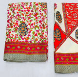 Original Pashmeena saree with Shawl