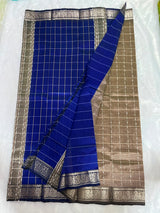 Managalagiri kanchi borader checks saree