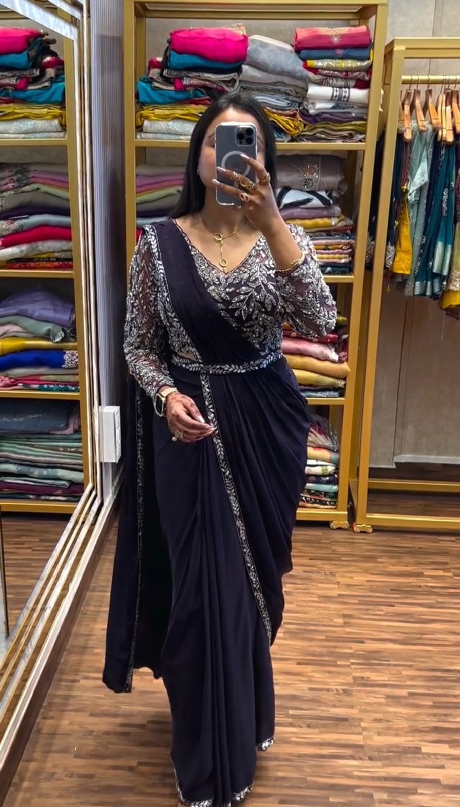 Ready to wear one minute saree