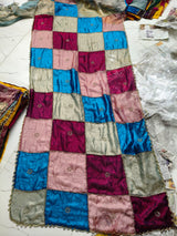 Luxe Designer Space silk Handwork multi colour saree