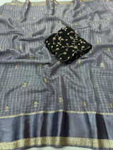 Surabhi- Viscose Georgette weaving checks saree
