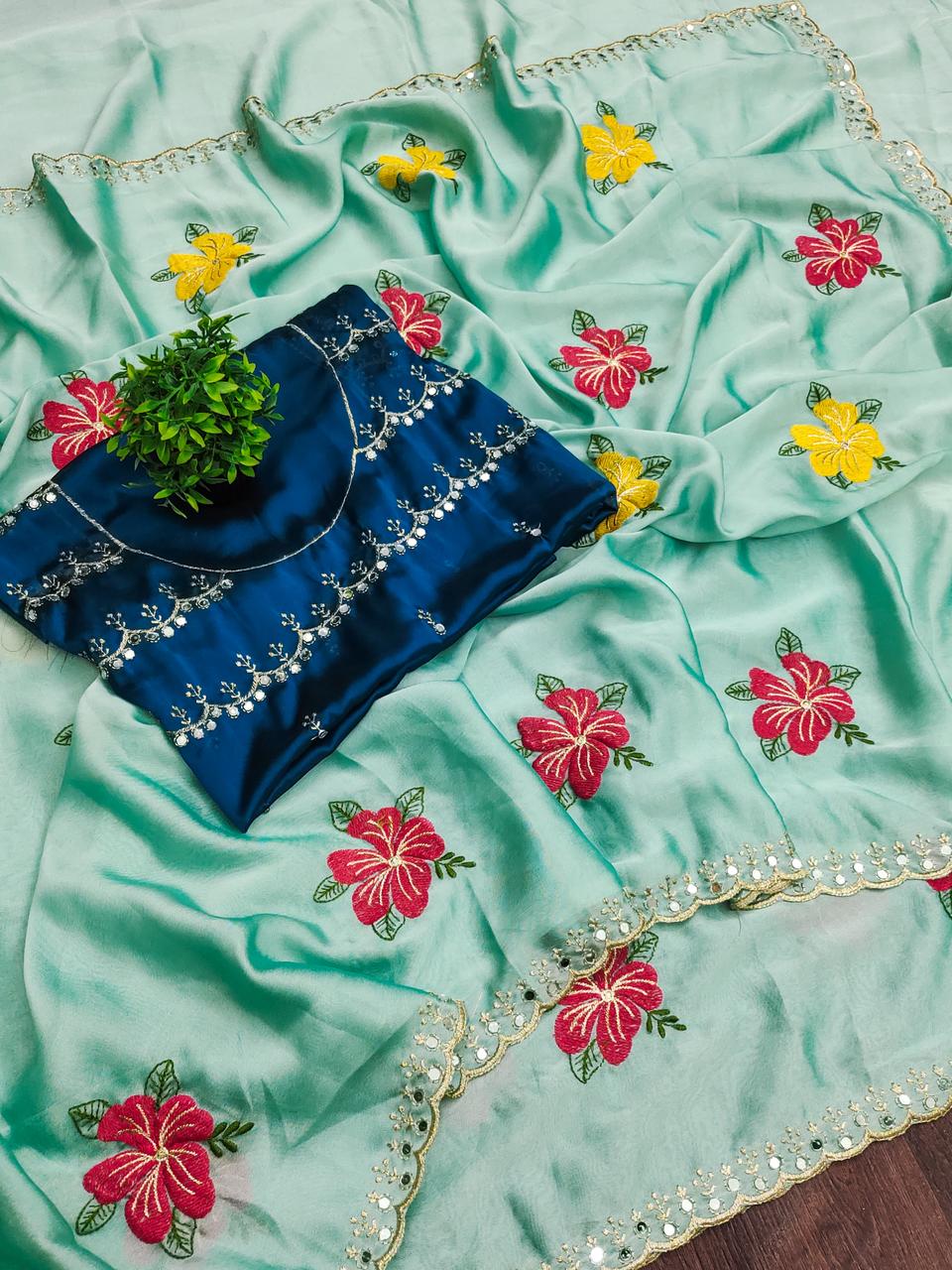 Soft rangoli silk saree