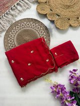 Rangoli handwork sunflower saree