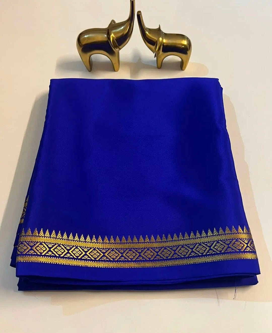 Semi Mysore silk temple boarder