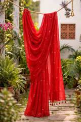 Mul Cotton gini work saree