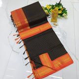 Kalyani pattu cotton checks saree
