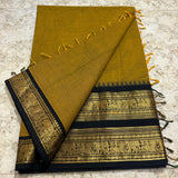 Chettinadu Pure Cotton kanchi zari Saree
