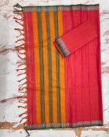 Narayanpeta Handloom Rudraksha boarder Dress material