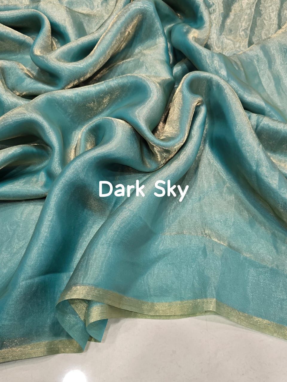 Plain Space silk dual tone saree