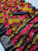 Marshmallow Matte Georgette Rangkat Saree