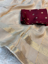 Royal mysore silk gap boarder saree