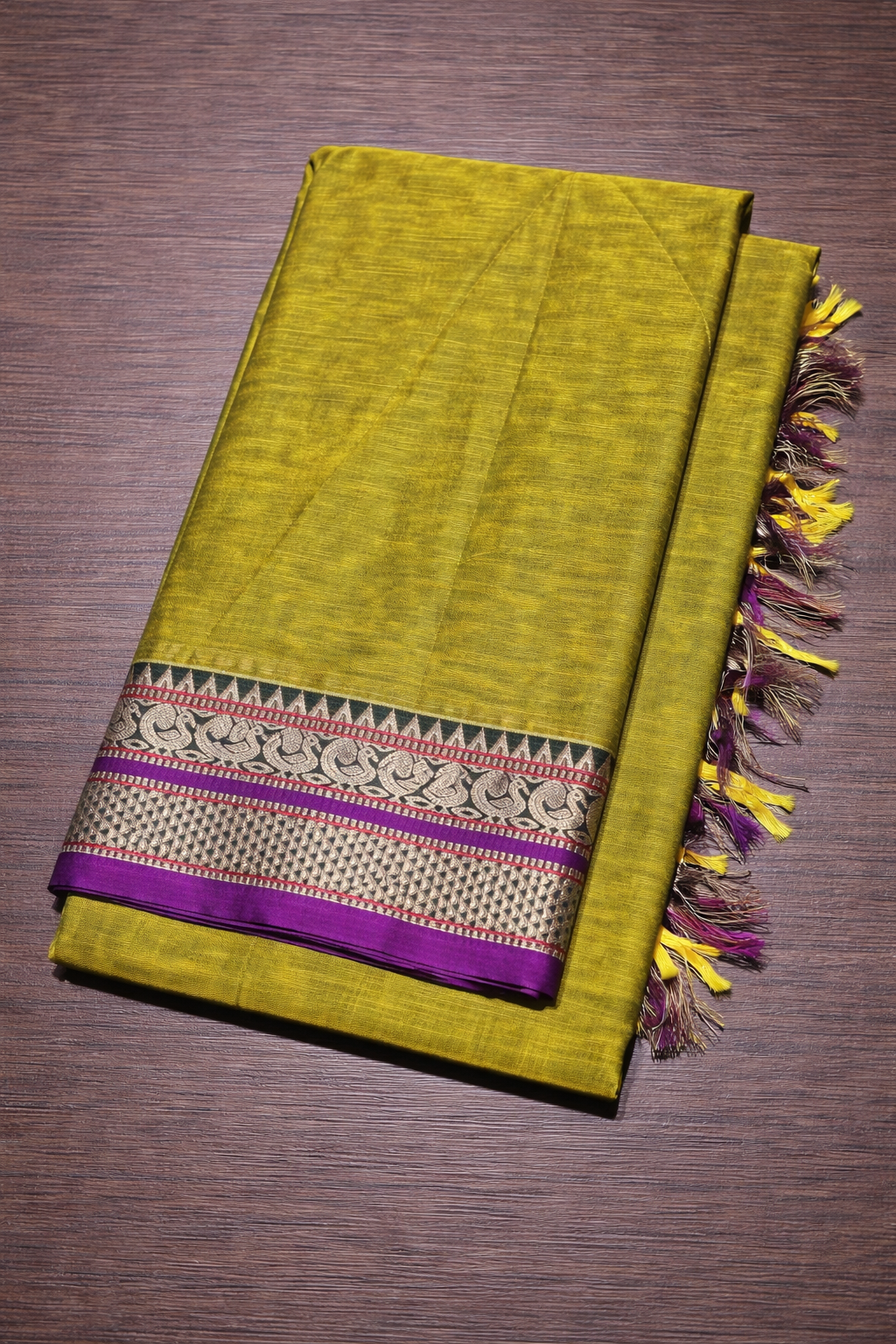 Narayanpeta Big Peacock boarder Dress material
