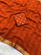 Viscose georgette sequins saree