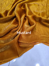Plain Space silk dual tone saree